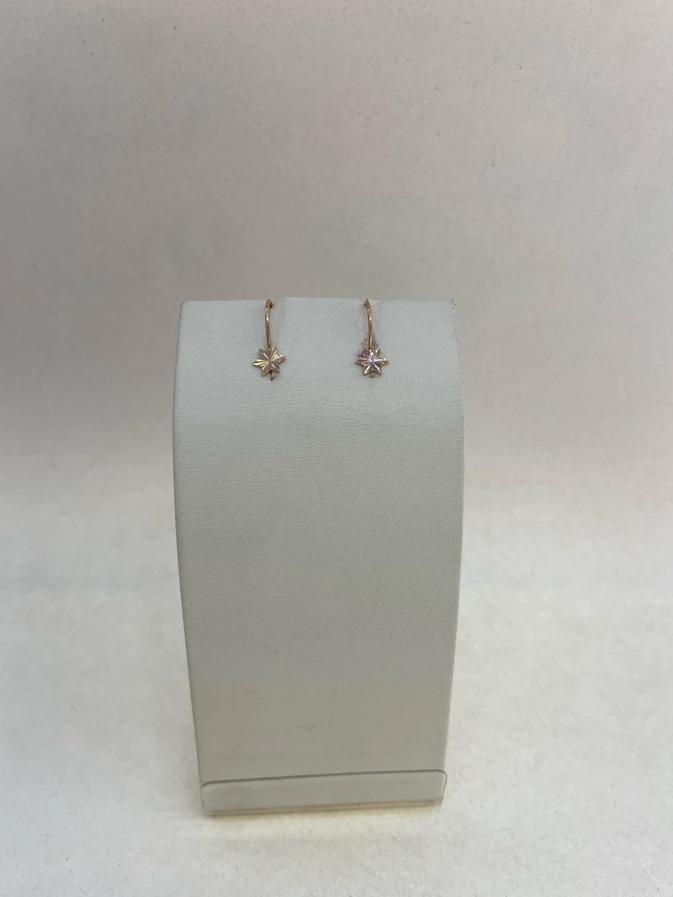 Серьги из красного золота 585 пробы