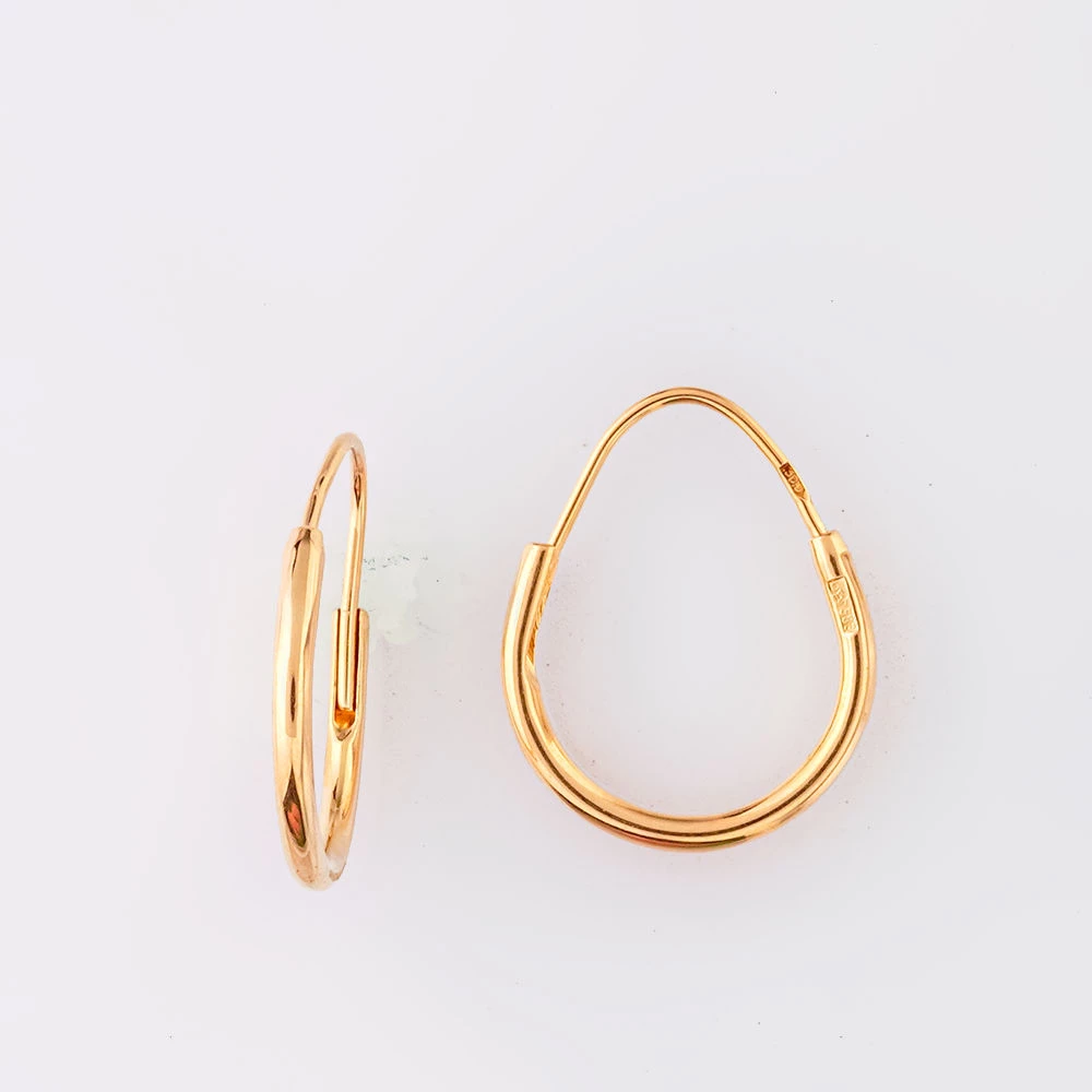 Серьги из красного золота 583 пробы