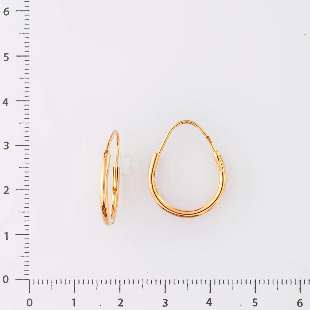 Серьги из красного золота 583 пробы