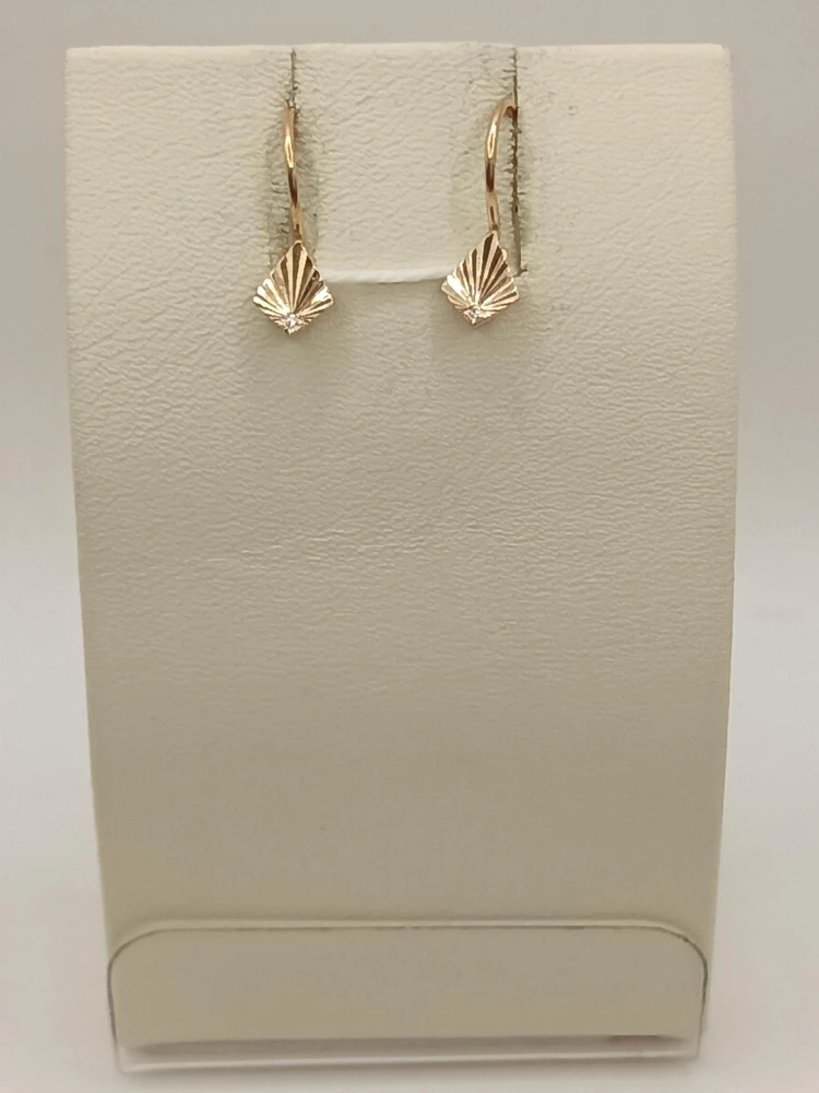 Серьги из красного золота 585 пробы