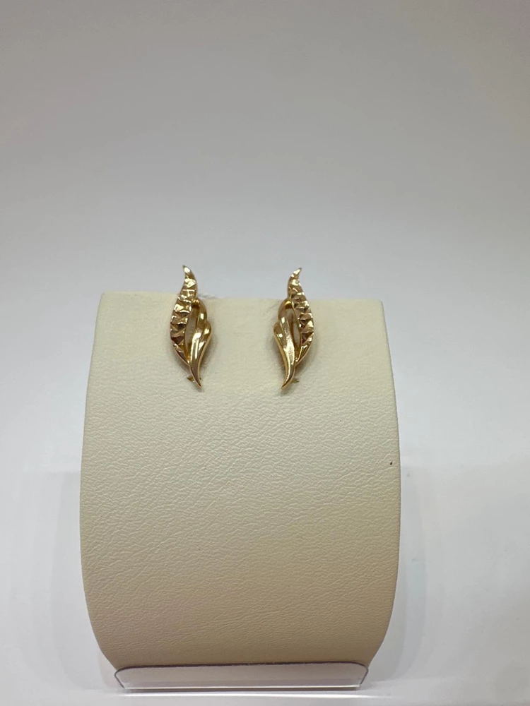 Серьги из красного золота 585 пробы