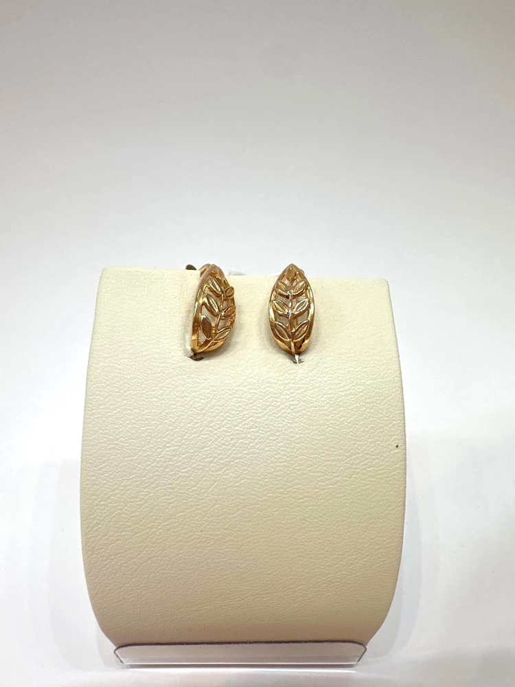 Серьги из красного золота 583 пробы