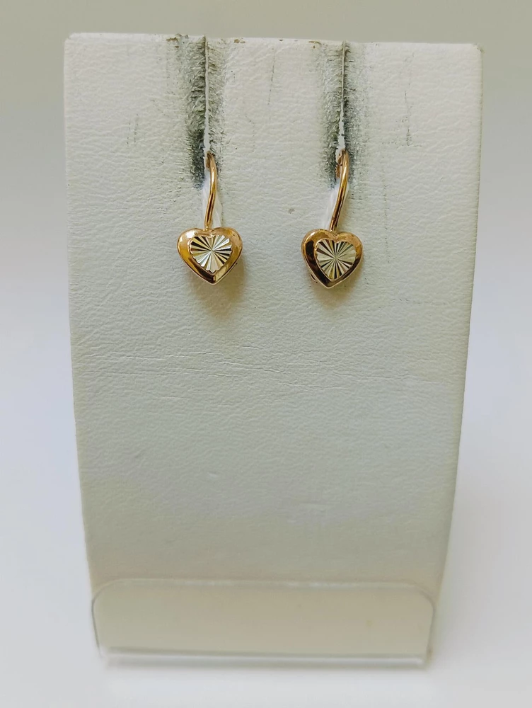Серьги из красного золота 375 пробы