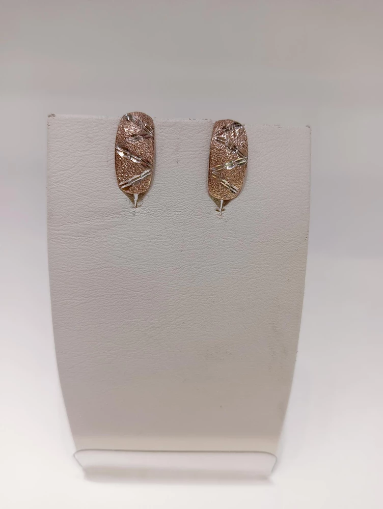 Серьги из красного золота 585 пробы