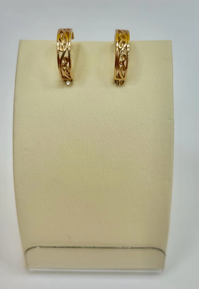 Серьги из красного золота 583 пробы