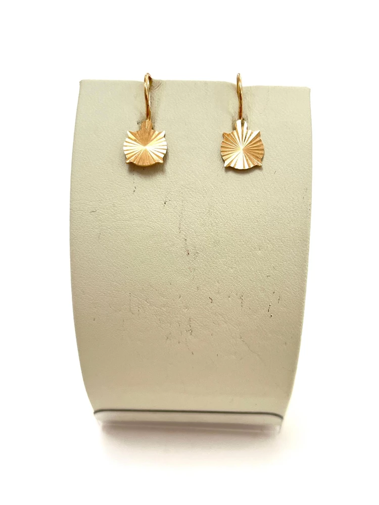 Серьги из красного золота 585 пробы