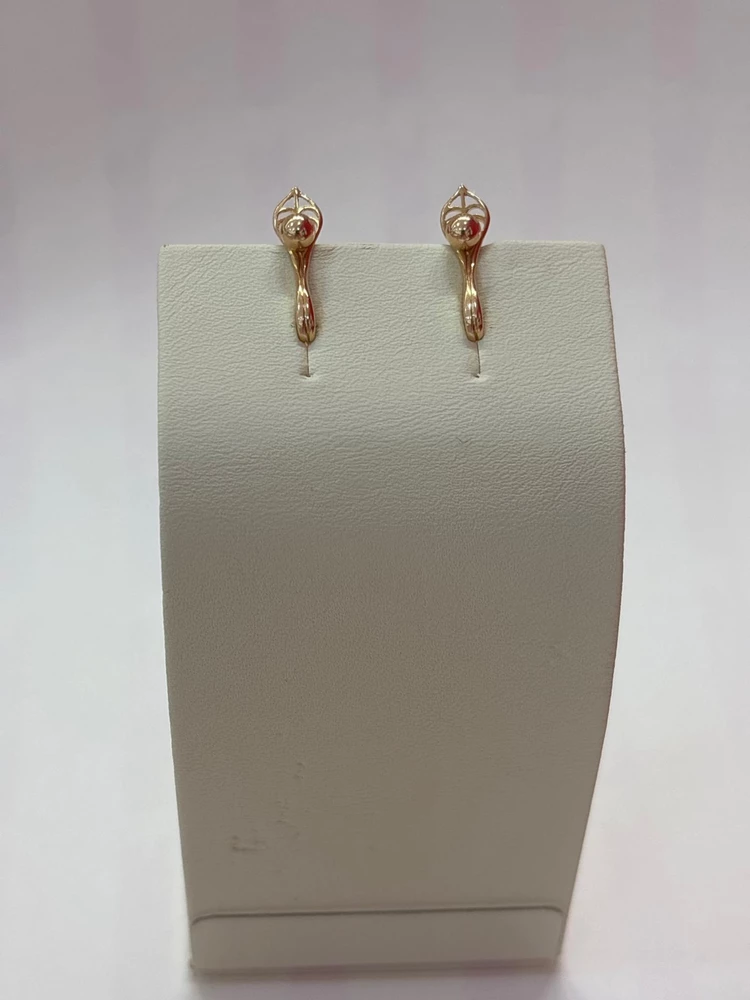 Серьги из красного золота 583 пробы