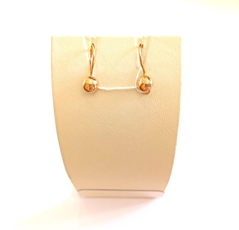 Серьги из красного золота 583 пробы