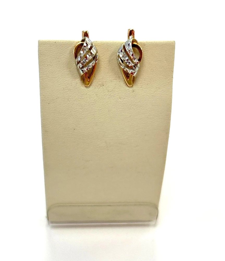 Серьги из красного золота 585 пробы