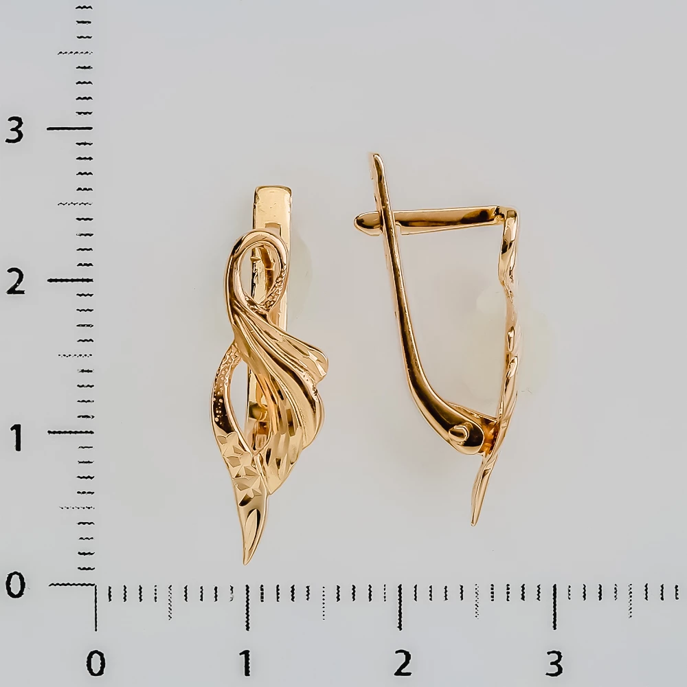 Серьги из красного золота 585 пробы