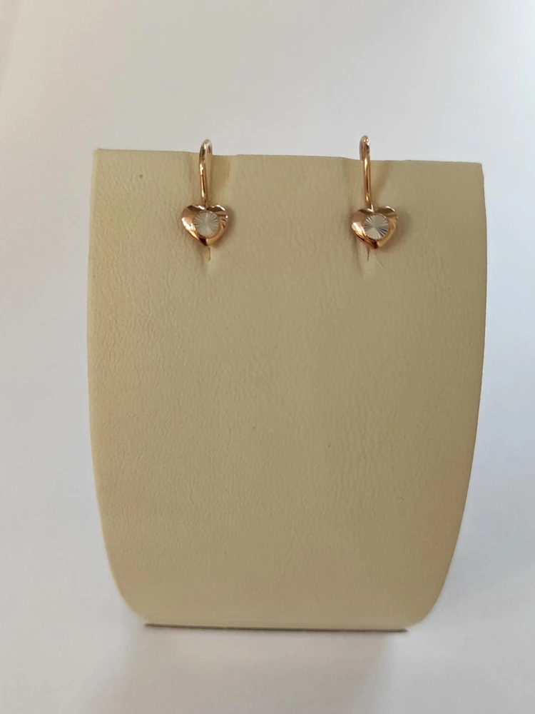 Серьги из красного золота 585 пробы