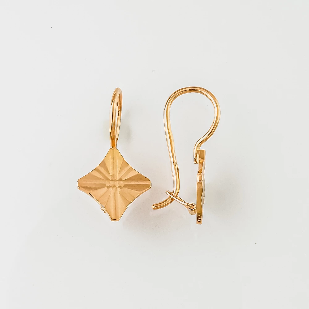 Серьги из красного золота 585 пробы