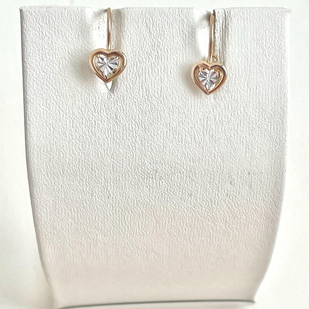 Серьги из красного золота 585 пробы