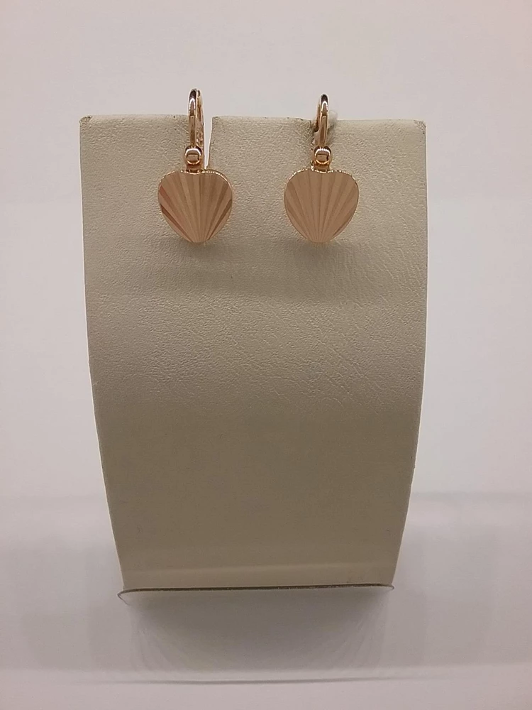 Серьги из красного золота 585 пробы