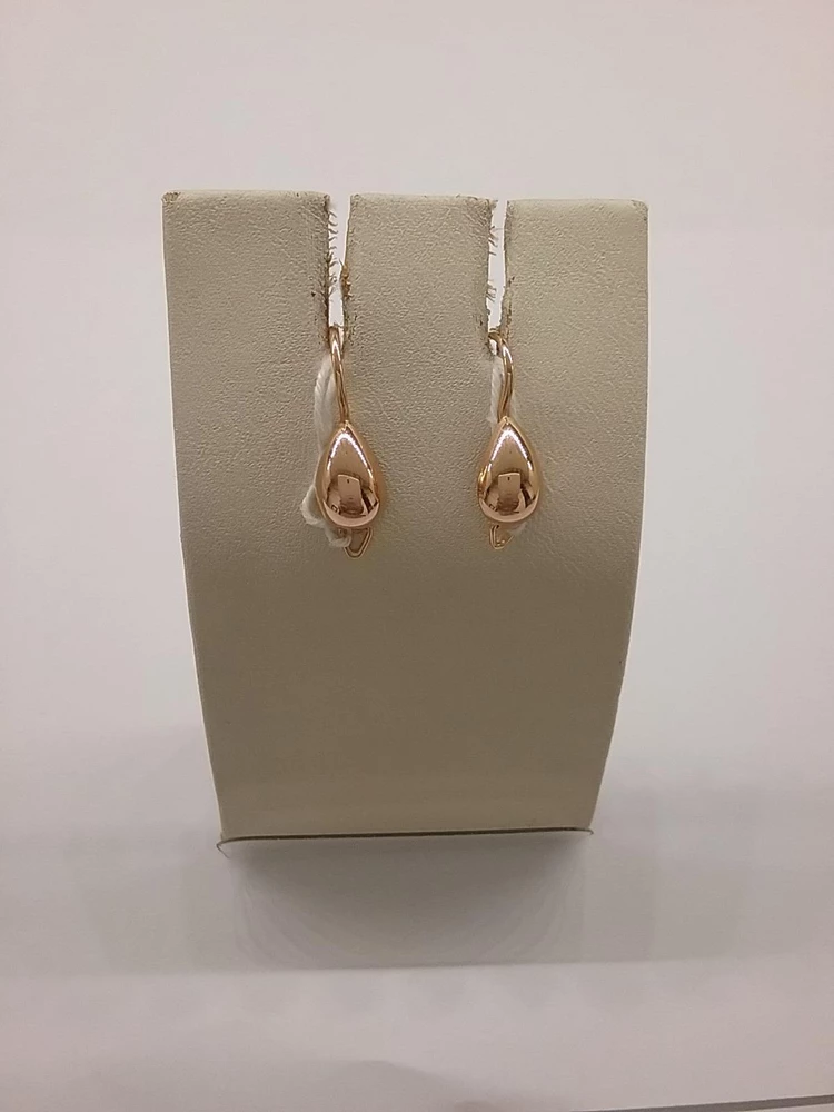 Серьги из красного золота 585 пробы