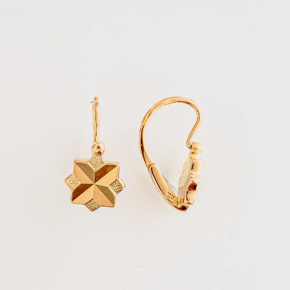 Серьги из красного золота 585 пробы