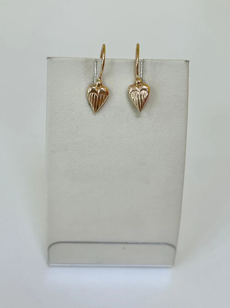 Серьги из красного золота 583 пробы