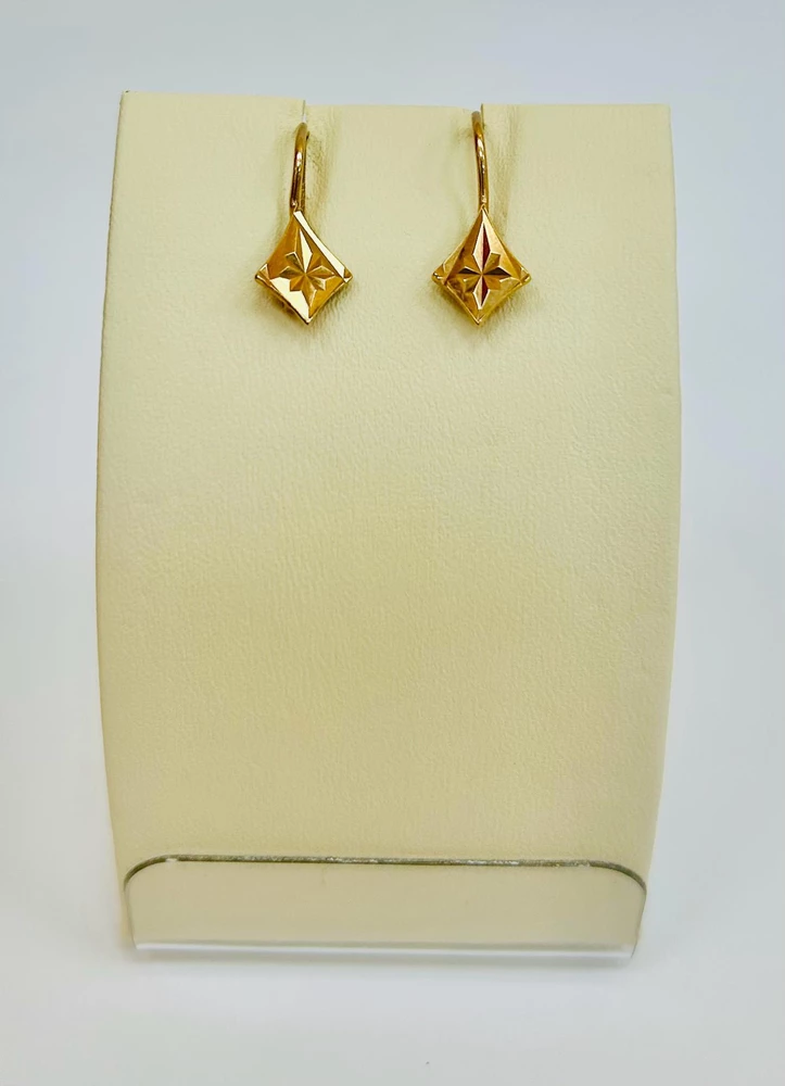 Серьги из красного золота 585 пробы