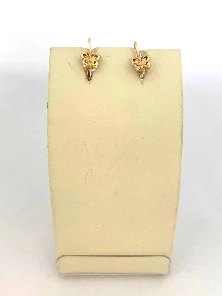 Серьги из красного золота 585 пробы