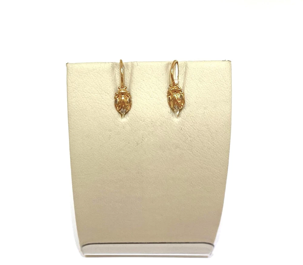 Серьги из красного золота 585 пробы