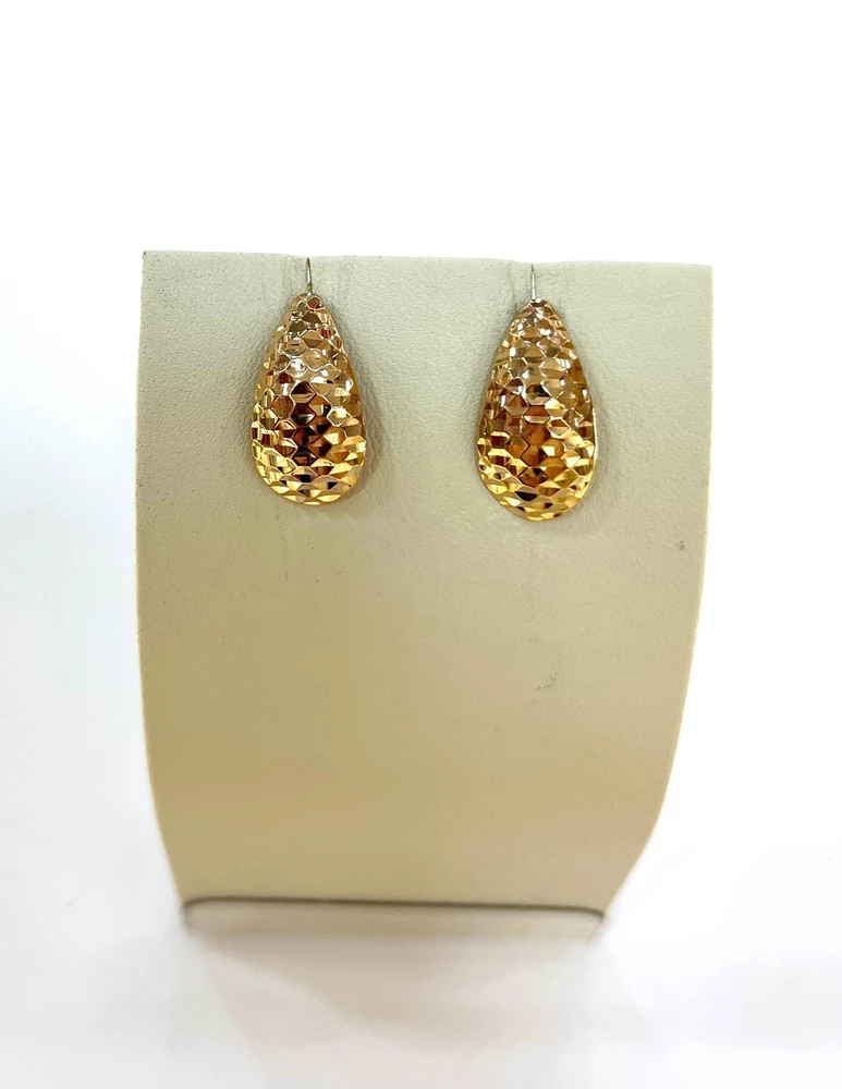 Серьги из красного золота 585 пробы
