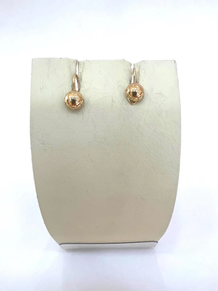 Серьги из красного золота 585 пробы