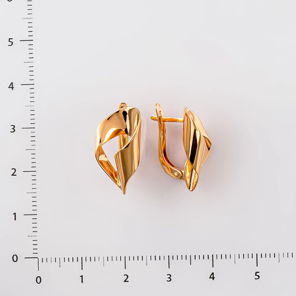 Серьги из красного золота 585 пробы