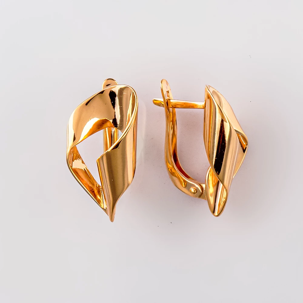 Серьги из красного золота 585 пробы