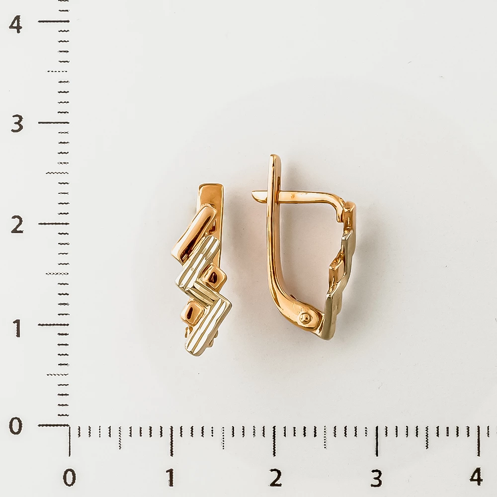 Серьги из красного золота 585 пробы