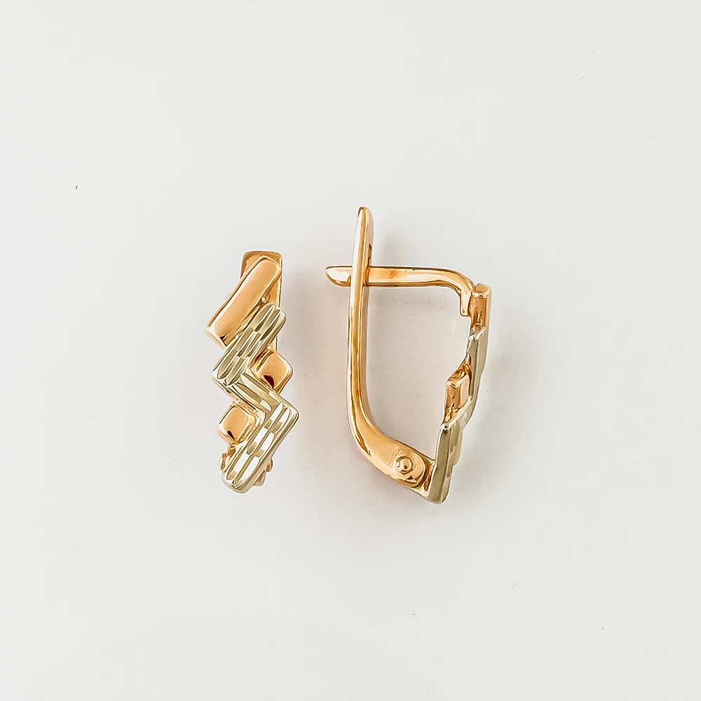 Серьги из красного золота 585 пробы