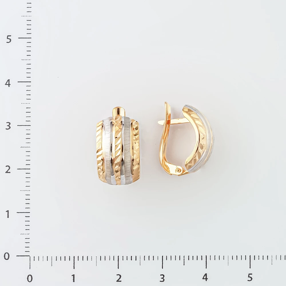 Серьги из красного золота 585 пробы