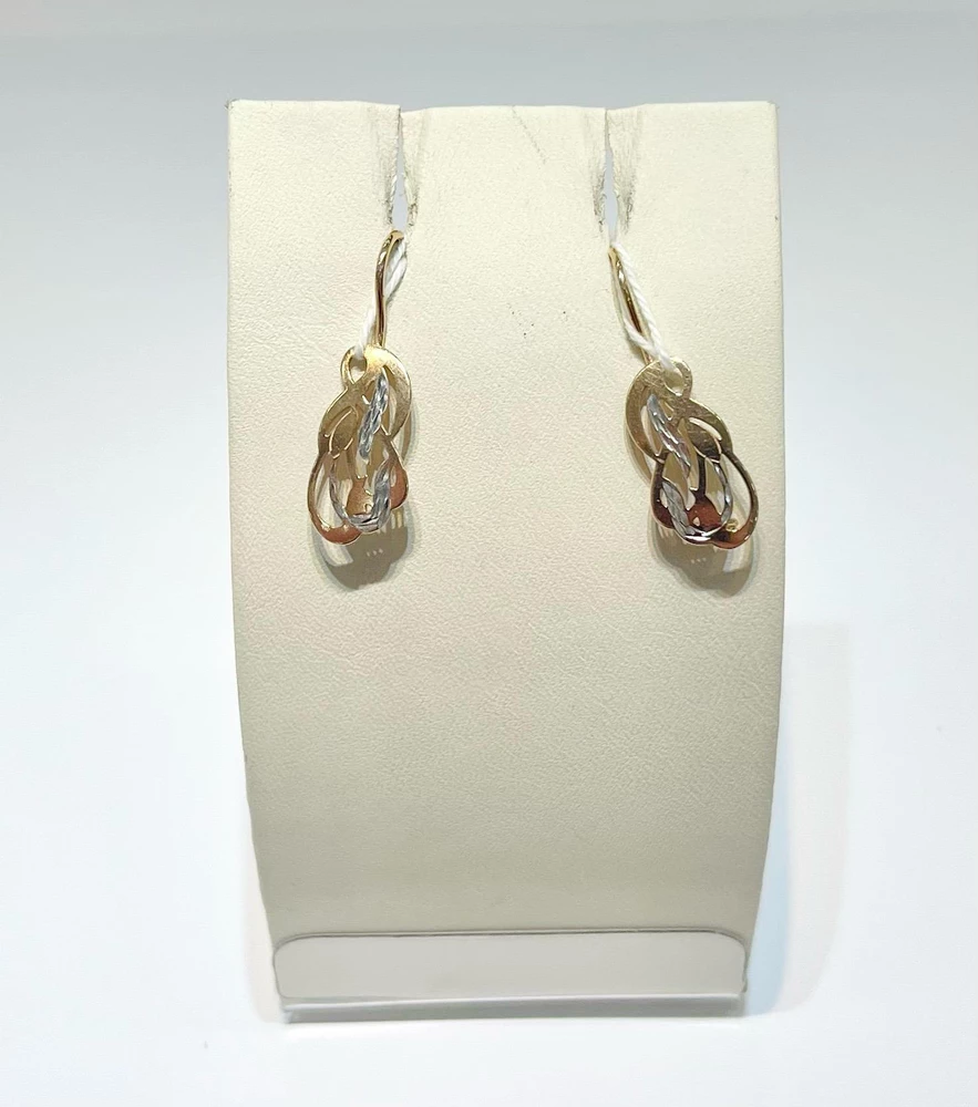 Серьги из красного золота 585 пробы