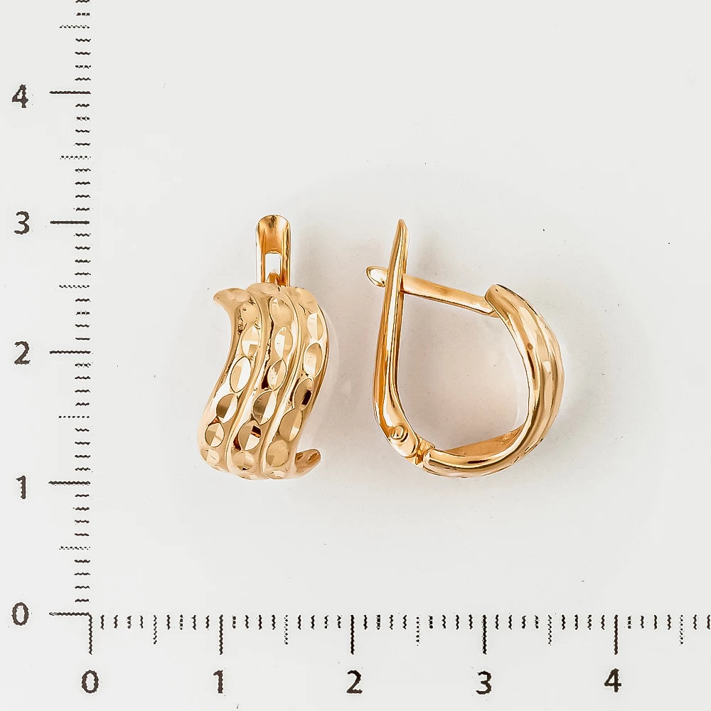 Серьги из красного золота 585 пробы