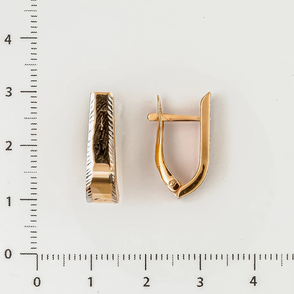 Серьги из красного золота 585 пробы