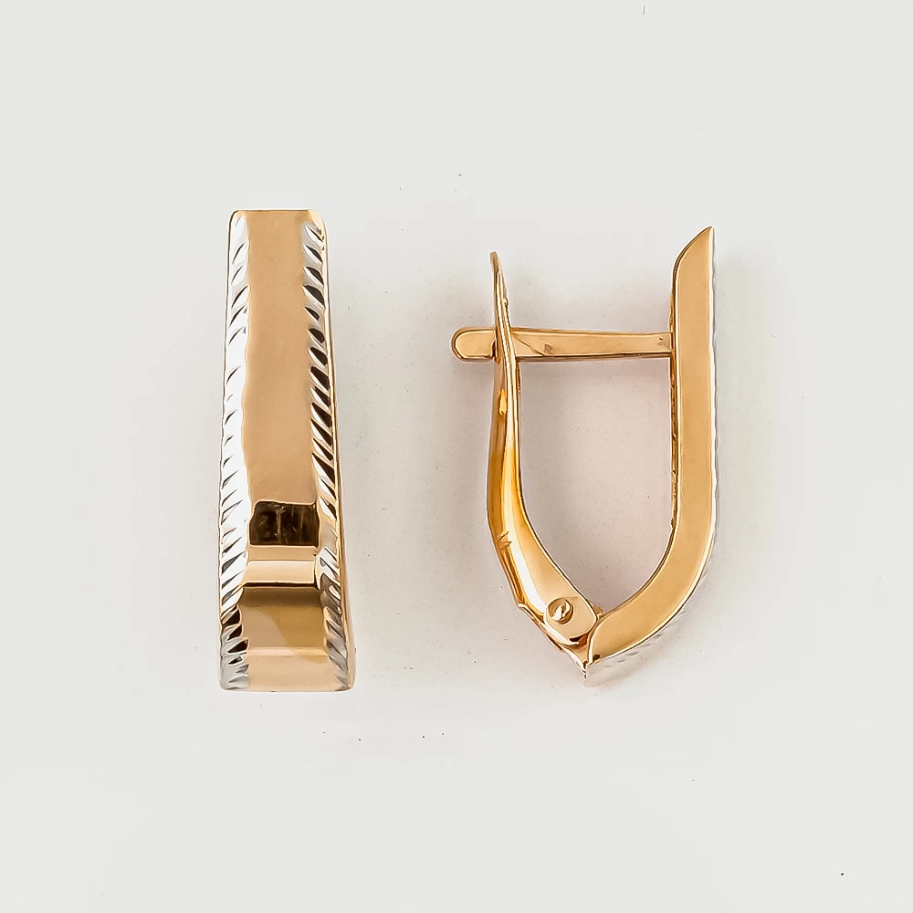 Серьги из красного золота 585 пробы