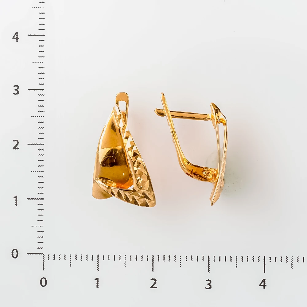 Серьги из красного золота 585 пробы