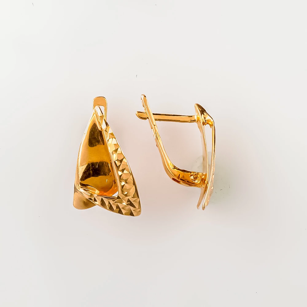 Серьги из красного золота 585 пробы