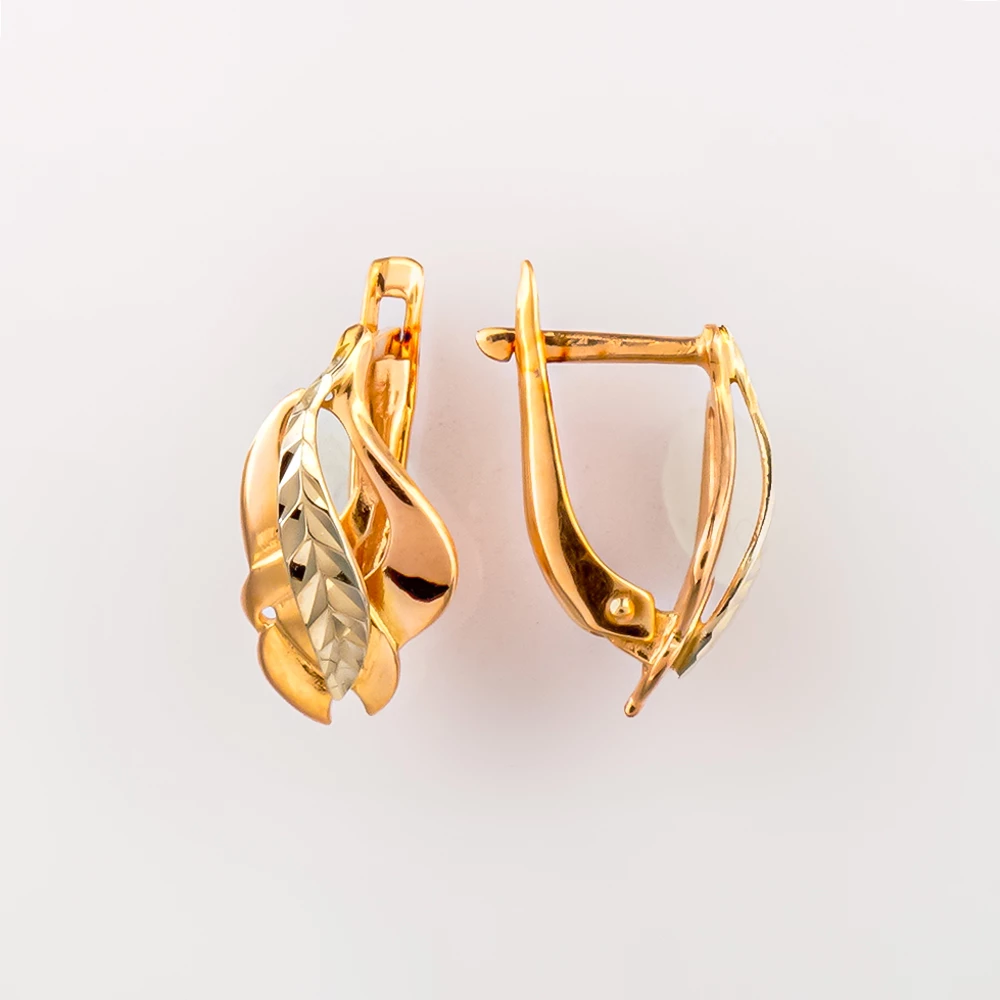 Серьги из красного золота 585 пробы