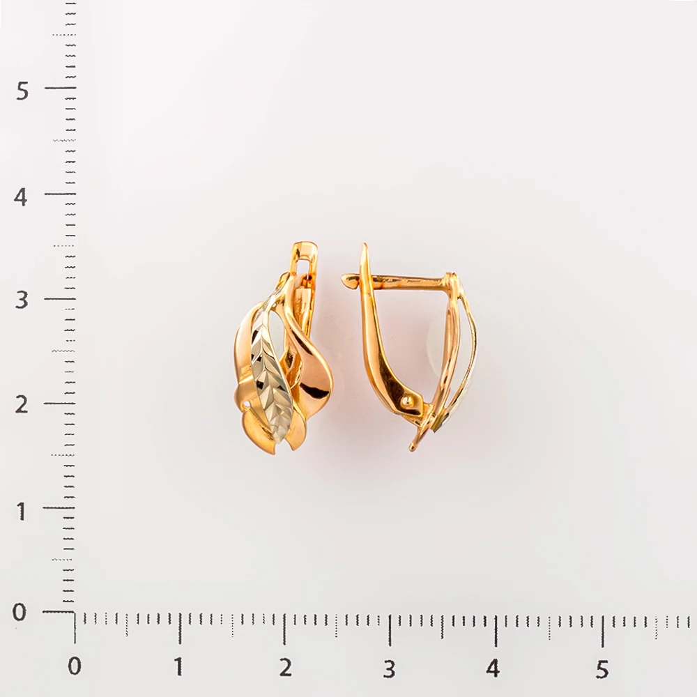 Серьги из красного золота 585 пробы