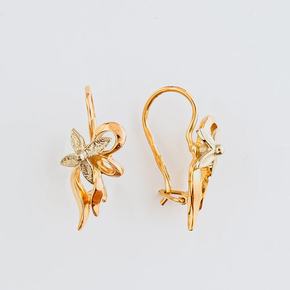 Серьги из красного золота 585 пробы