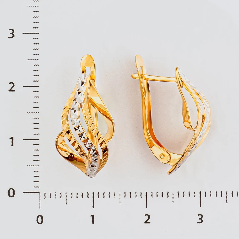 Серьги из красного золота 585 пробы
