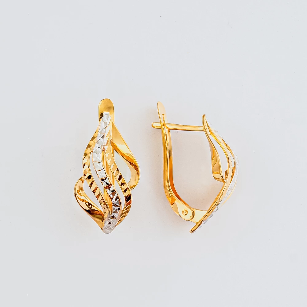 Серьги из красного золота 585 пробы