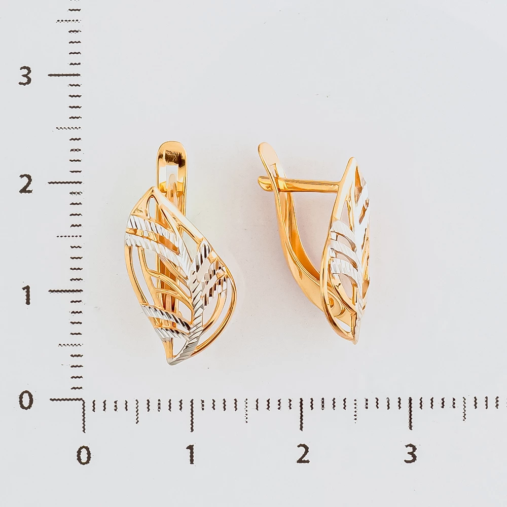 Серьги из красного золота 585 пробы