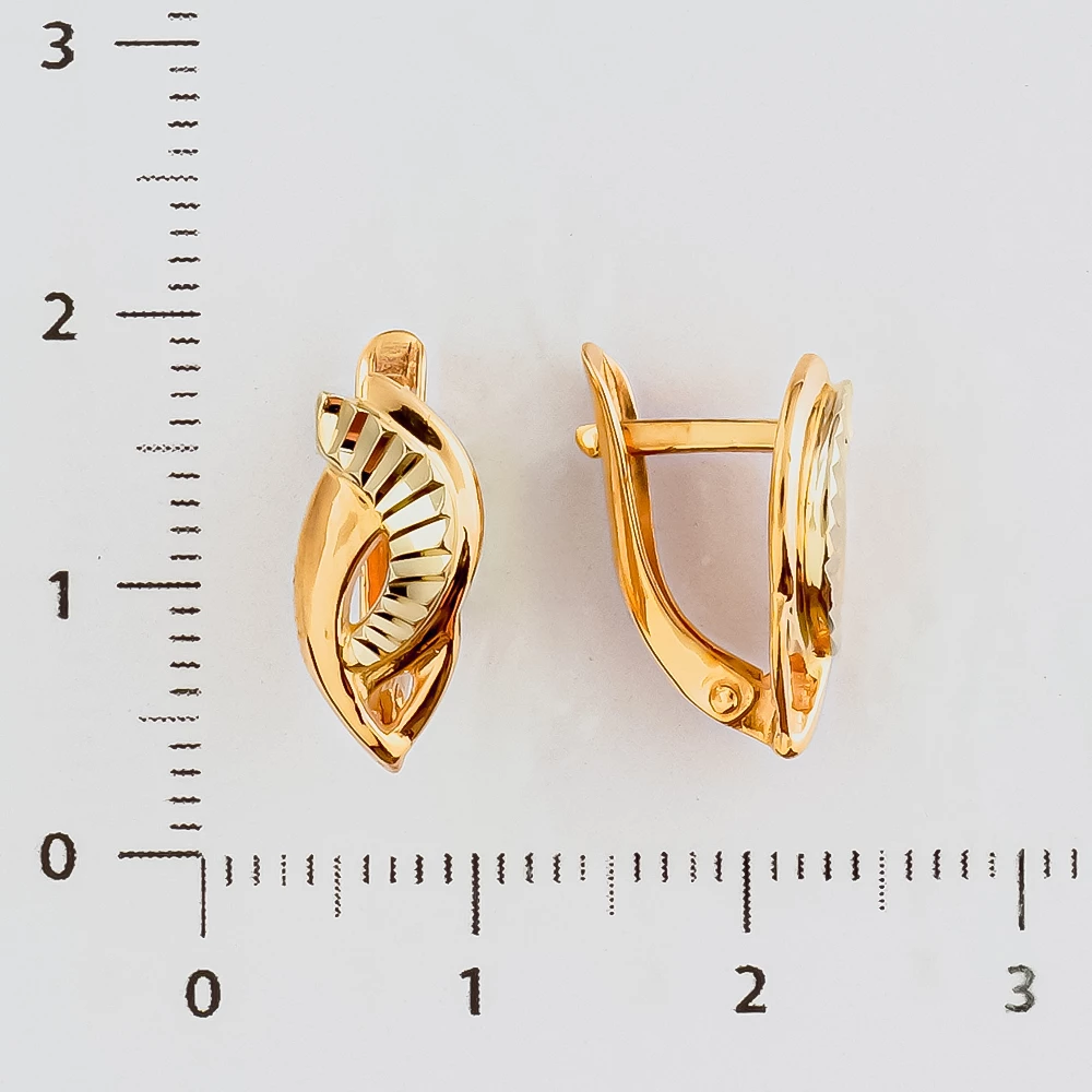 Серьги из красного золота 585 пробы