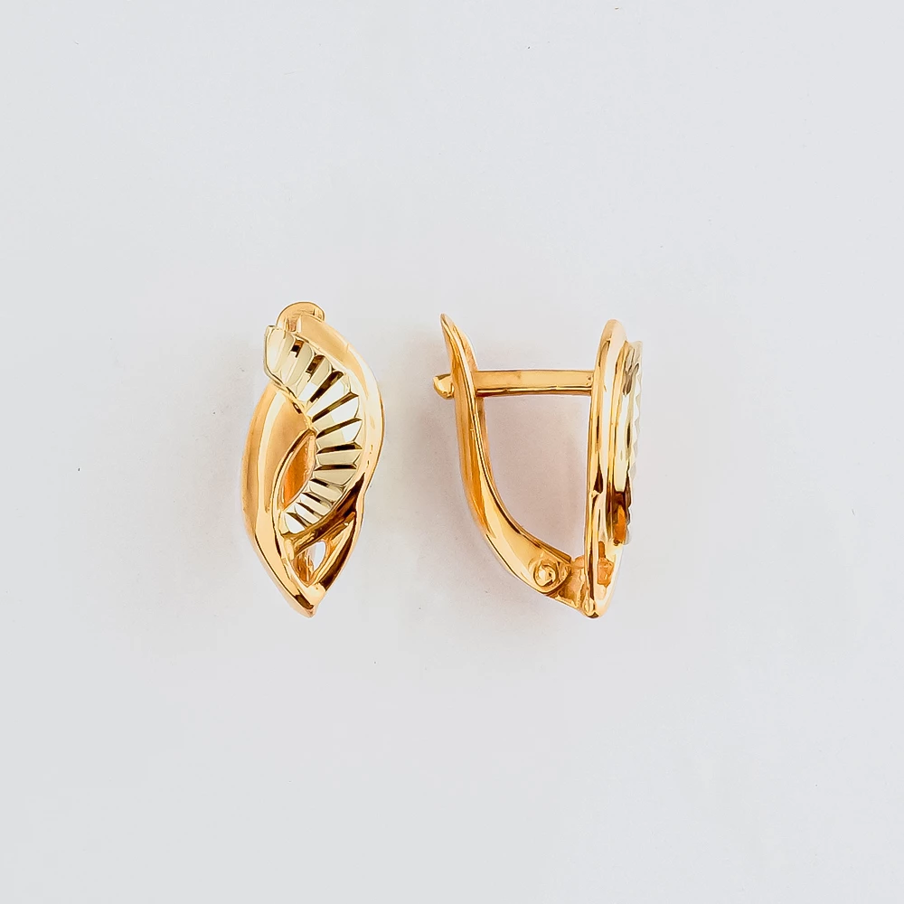 Серьги из красного золота 585 пробы