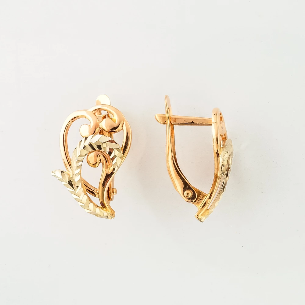 Серьги из красного золота 585 пробы
