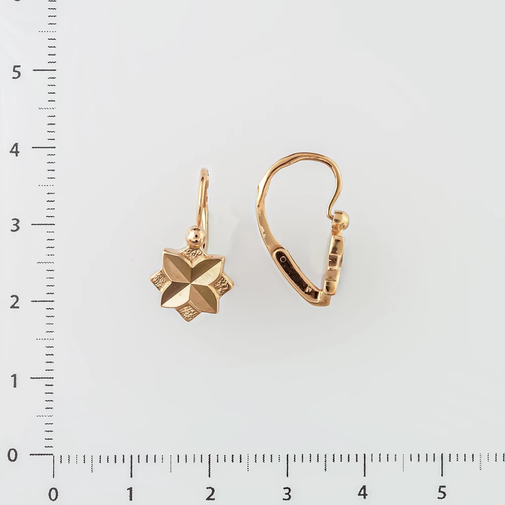 Серьги из красного золота 583 пробы