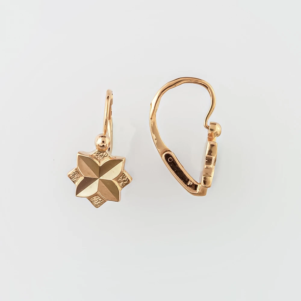 Серьги из красного золота 583 пробы