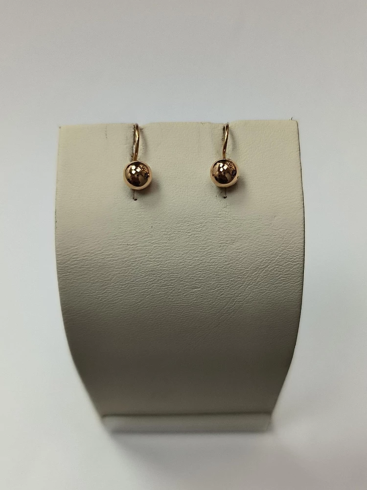 Серьги из красного золота 585 пробы