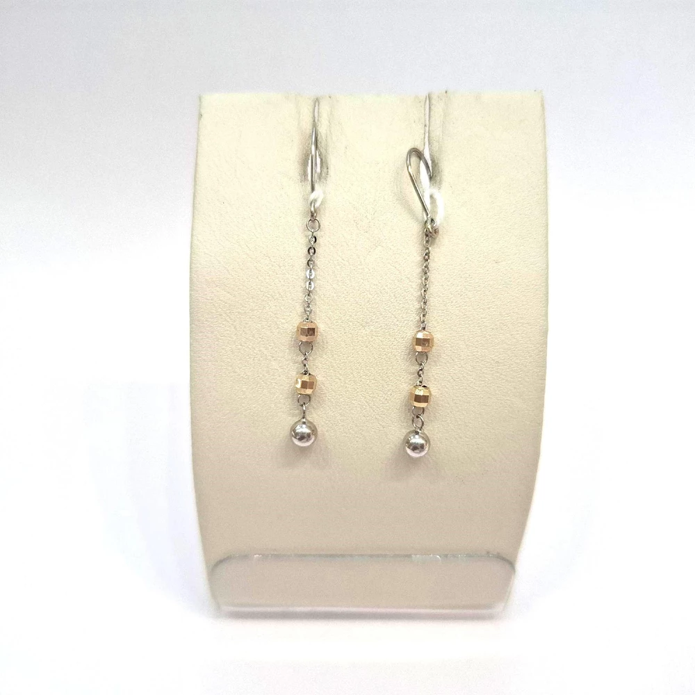 Серьги из белого золота 585 пробы